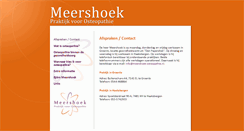 Desktop Screenshot of meershoek-osteopathie.nl